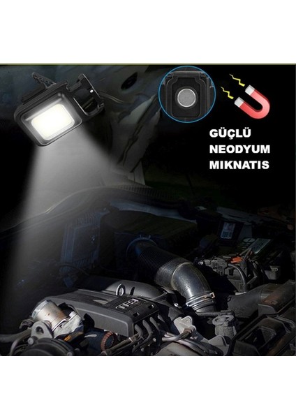 LED Işıklı Flash Özellikli 4 Modlu Anahtarlık El Feneri fırsatları