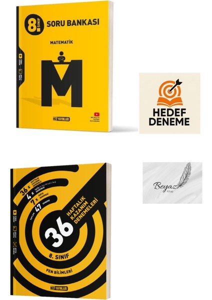 Hız 8.sınıf Matematik Soru Bankası 36 Haftalık Fen Bilimleri Denemeleri Hedef Deneme