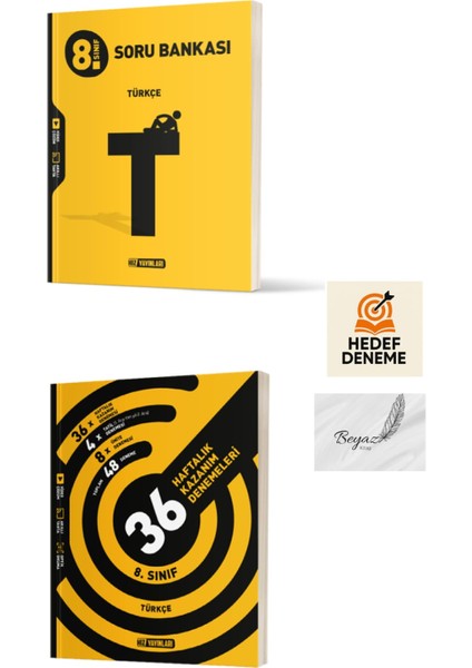 Hız 8.sınıf Türkçe Soru Bankası 36 Haftalık Türkçe Denemeleri Hedef Deneme