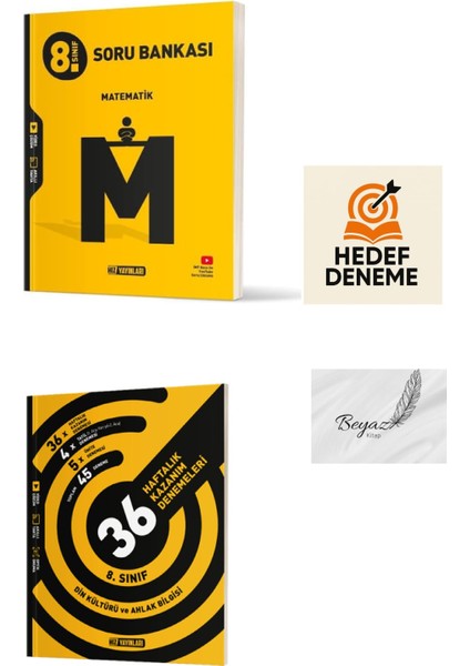 Hız 8.sınıf Matematik Soru Bankası 36 Haftalık Din Kültürü ve Ahlak Bilgisi Denemeleri Hedef Deneme