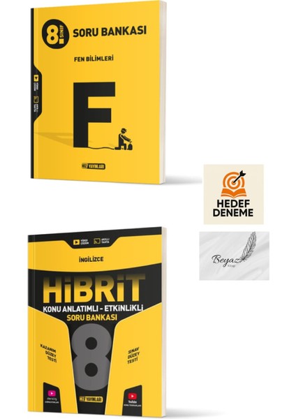 Hız 8.sınıf Fen Bilimleri Soru Hibrit Ingilizce Konu Anlatımlı Soru Bankası Hedef Deneme