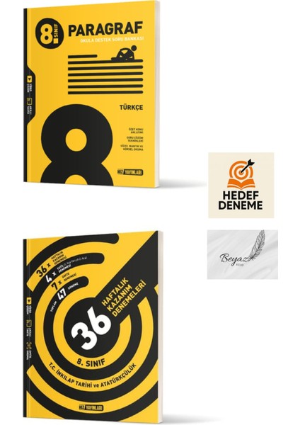 Hız 8.sınıfparagraf Soru Bankası 36 Haftalık Inkılap Tarihi ve Atatürkçülük Denemeleri Hedef Deneme