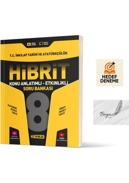 Hız 8.sınıf Hibrit Inkılap Tarihi ve Atatürkçülük Konu Anlatımlı Soru Bankası Hedef Deneme