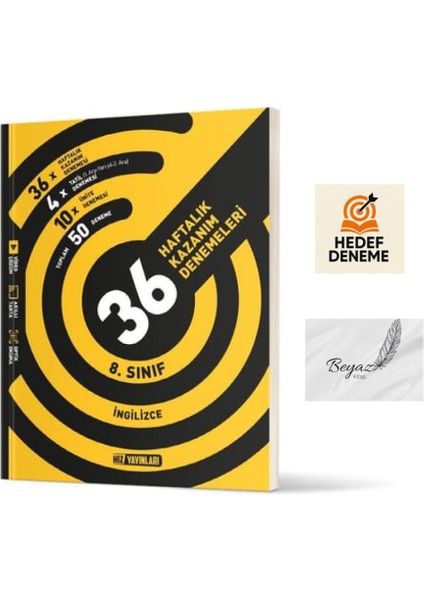 Hız 8.sınıf 36 Haftalık Ingilizce Denemeleri Hedef Deneme