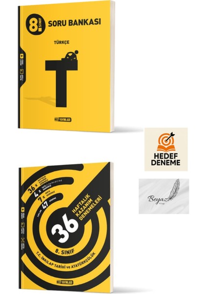 Hız 8.sınıf Türkçe Soru Bankası 36 Haftalık Inkılap Tarihi ve Atatürkçülük Denemeleri Hedef Deneme