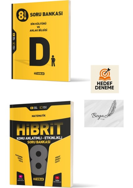 Hız 8.sınıf Din Kültürü ve Ahlak Bilgisi Soru Bankası Hibrit Matematik Konu Anlatımlı Soru Bankası Hedef Deneme