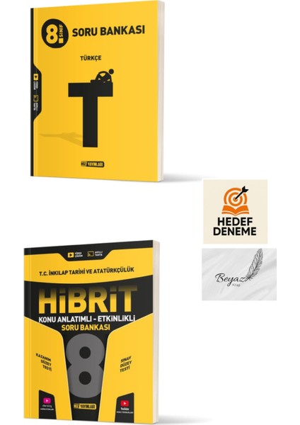 Hız 8.sınıf Türkçe Soru Hibrit Inkılap Tarihi ve Atatürkçülük Konu Anlatımlı Soru Bankası Hedef Deneme
