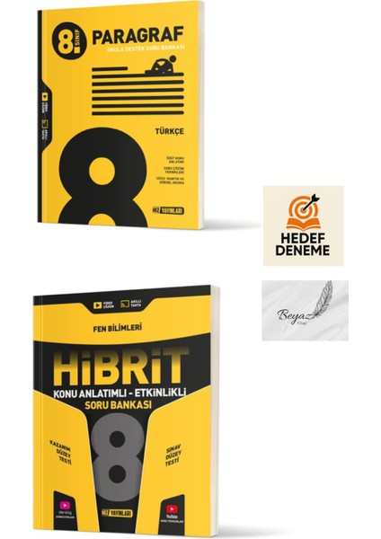 Hız 8.sınıf Paragraf Soru Bankası Hibrit Fen Bilimleri Konu Anlatımlı Soru Bankası Hedef Deneme