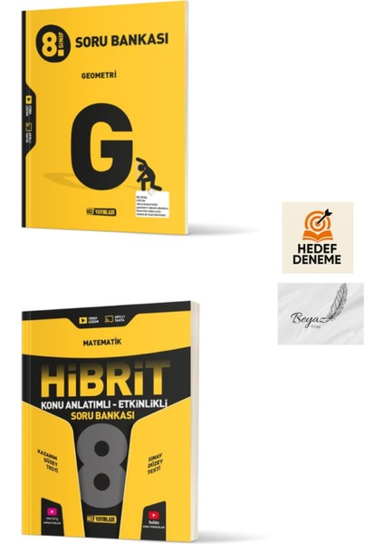 Hız 8.sınıf Geometri Soru Bankası Hibrit Matematik Konu Anlatımlı Soru Bankası Hedef Deneme