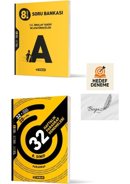 Hız 8.sınıf Inkılap Tarihi ve Atatürkçülük Soru Bankası 32 Haftalık Paragraf Denemeleri Hedef Deneme