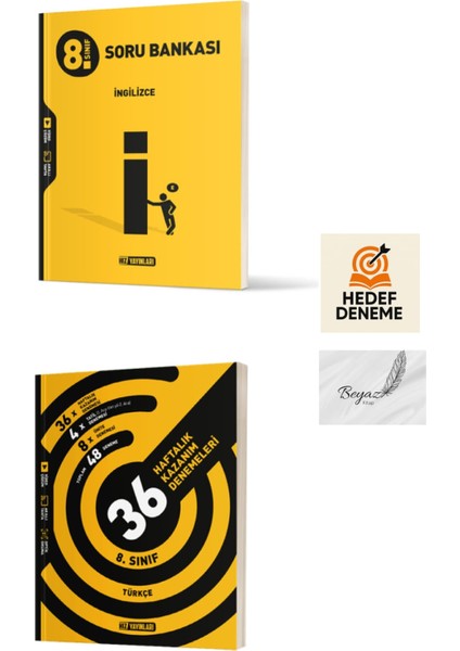 Hız 8.sınıf Ingilizce Soru Bankası 36 Haftalık Türkçe Denemeleri Hedef Deneme