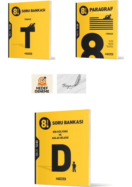 Hız 8.sınıf Türkçe Paragraf Din Kültürü ve Ahlak Bilgisi Soru Bankası Hedef Deneme
