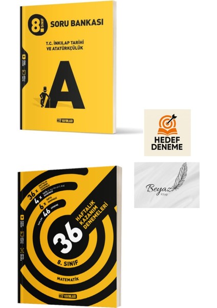 Hız 8.sınıf Inkılap Tarihi ve Atatürkçülük Soru Bankası 36 Haftalık Matematik Denemeleri Hedef Deneme