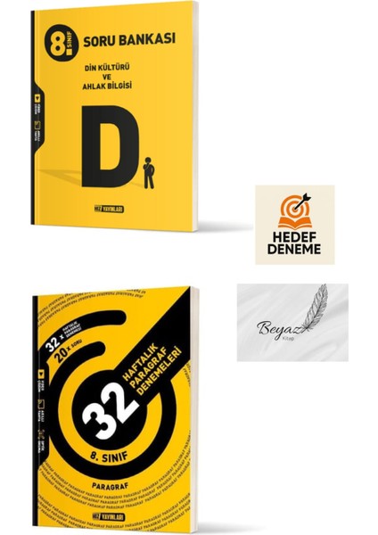 Hız 8.sınıf Din Kültürü ve Ahlak Bilgisi Soru Bankası 32 Haftalık Paragraf Denemeleri Hedef Deneme