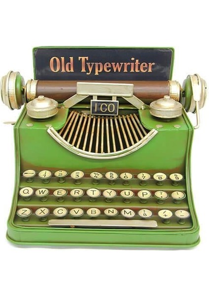 Dekoratif Metal Daktilo Kumbara modelleri