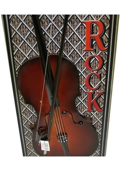 Pano Keman Dikey Vintage Müzik Temalı Dekoratif Ev Ofis Hediyelik modelleri