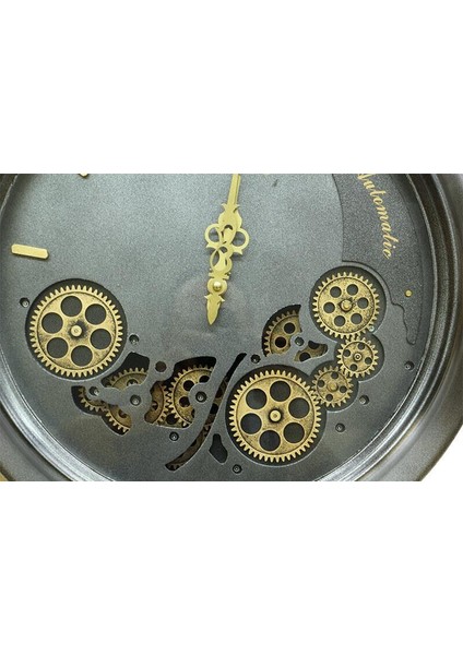 Saat Çarklı Yuvarlak Duvar Saati Dekoratif Hediyelik fiyatları