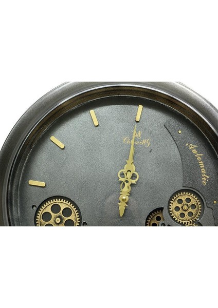 Saat Çarklı Yuvarlak Duvar Saati Dekoratif Hediyelik modelleri