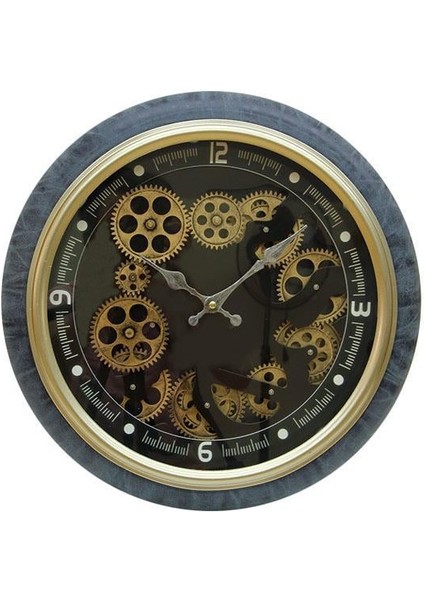 Saat Çarklı Duvar Saati Dekoratif Ev Ofis Hediyelik