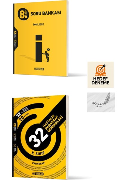 Hız 8.sınıf Ingilizce Soru Bankası 32 Haftalık Paragraf Denemeleri Hedef Deneme