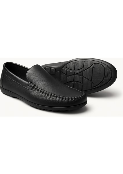 GE0186 Hakiki Deri Esnek Yumuşak Deri Comfort Tokasız Erkek Loafer Babet Ayakkabı indirimleri