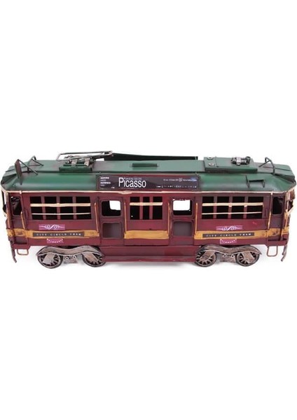 Dekoratif Metal Piccaso Treni Vintage Biblo Hediyelik