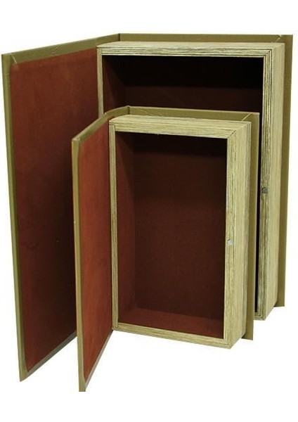 Kutu Kitap Harita 2'li Set Dekoratif Hediyelik fırsatları