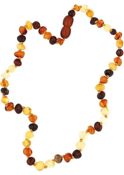 Bebek Damla Kehribar Diş Kolye