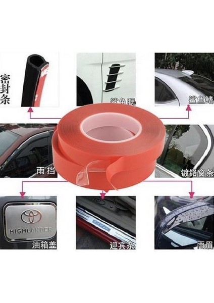 Çift Taraflı Nano Teknolojili Süper Güçlü Bant 2 Metre