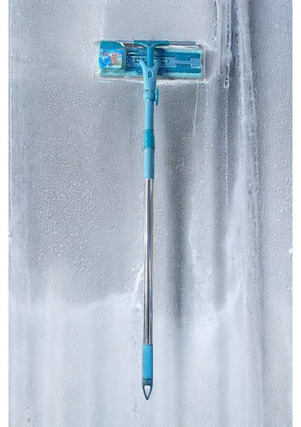 Su Yeşili Mikrofiber Cam Temizleme Seti, Yedek Bezli, Çekçekli Aparat fiyatları