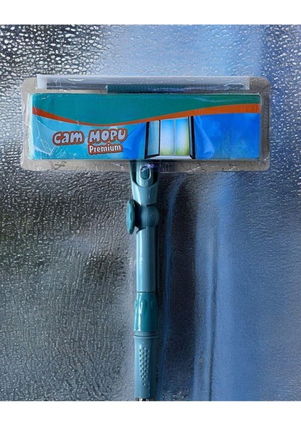 Su Yeşili Mikrofiber Cam Temizleme Seti, Yedek Bezli, Çekçekli Aparat modelleri