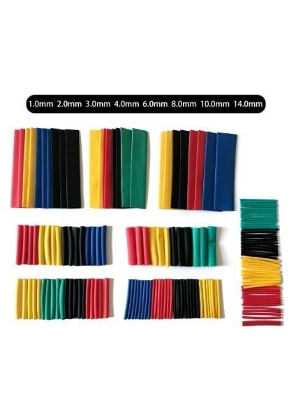 164 Parça Set Isıyla Daralan Makaron Kablo Koruyucu Kılıf fiyatları