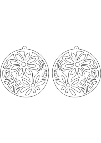 Rainbow Reflektörlü Çiçek Küpe, Şık Tasarım Lazer Kesim Küpe modelleri