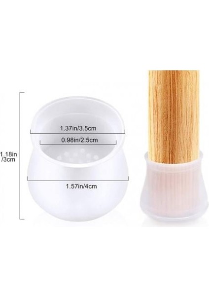 Masa ve Sandalye Ayak Koruyucu Silikon 12 Adet fiyatları