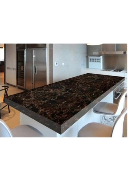 Siyah Mermer Desenli Yapışkanlı Tezgah Folyosu (3 Mt.x 60 Cm) fiyatları