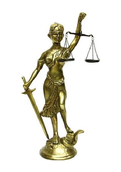 Adalet Kadını Terazili Biblo Dekoratif Hediyelik
