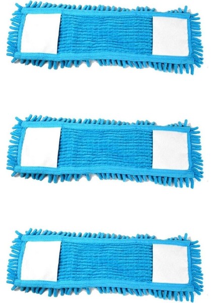 50 cm Mikrofiber Çok Amaçlı Mop Yedeği, 3'lü Set