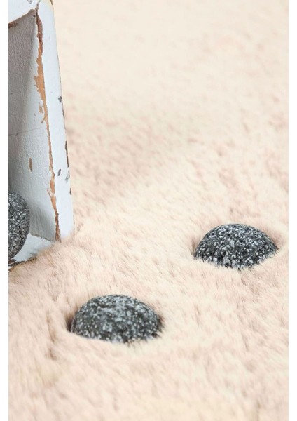 Post Daıre Altın Bej Yumuşak Havlı Kaymaz Tabanlı ve Yıkanabilir Peluş Halı Antre Banyo Tuvalet Dekoratif Halı fiyatları