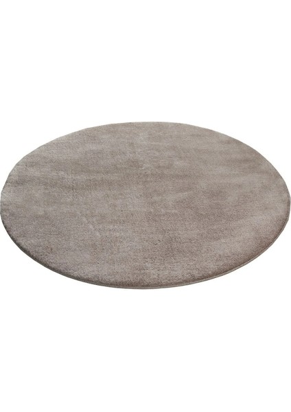 Post Daıre Vizon Renk Yumuşak Havlı Kaymaz Tabanlı ve Yıkanabilir Peluş Halı Antre Banyo Tuvalet Dekoratif Halı modelleri