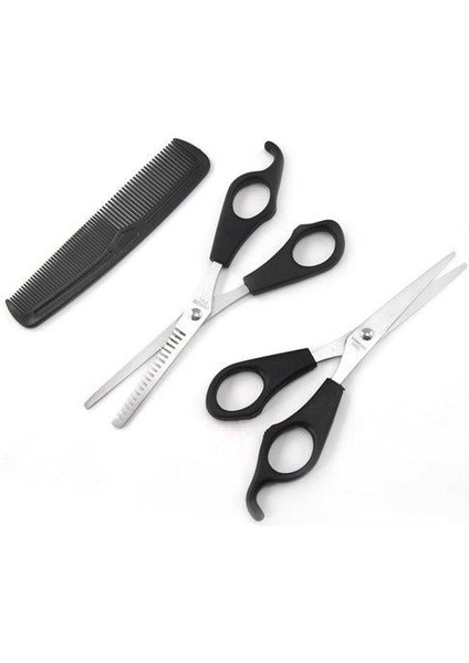 Kuaför Seti Saç Kesme Inceltme Makası Tarak Hediye 3lü Set