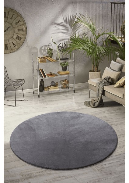 Post Daıre Antrasit Yumuşak Havlı Kaymaz Tabanlı ve Yıkanabilir Peluş Halı Antre Banyo Tuvalet Dekoratif Halı fiyatları