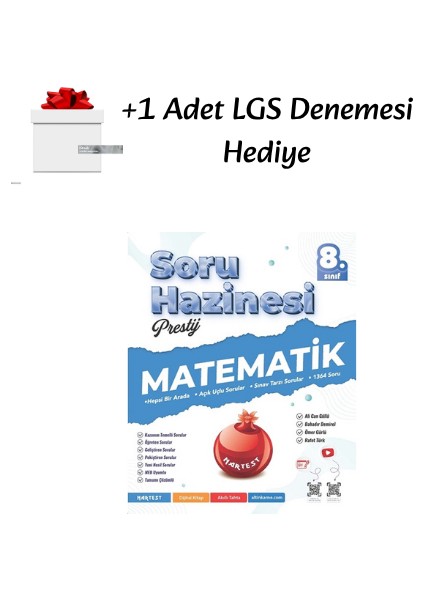 8. Sınıf (Lgs) Prestij Matematik Soru Hazinesi + 1 Lgs Deneme Hediyeli