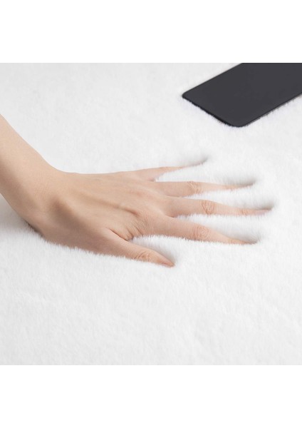 Post Daıre Kar Beyaz Yumuşak Havlı Kaymaz Tabanlı ve Yıkanabilir Peluş Halı Antre Banyo Tuvalet Dekoratif Halı indirimleri