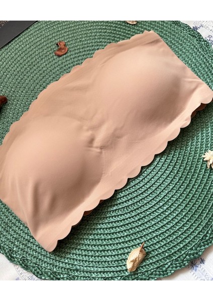 Hazel Silikonlu Askısız Balensiz Lazer Kesim Dikişsiz Çıkarılabilir Padli Ithal Straplez Sütyen indirimleri