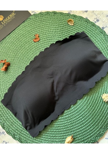 Hazel Silikonlu Askısız Balensiz Lazer Kesim Dikişsiz Çıkarılabilir Padli Ithal Straplez Sütyen indirimleri