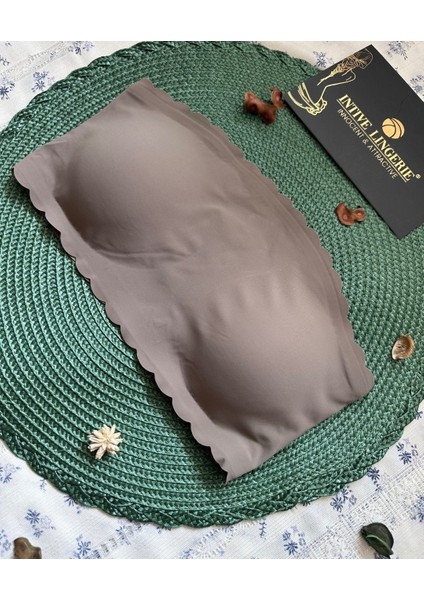 Hazel Silikonlu Askısız Balensiz Lazer Kesim Dikişsiz Çıkarılabilir Padli Ithal Straplez Sütyen fiyatları