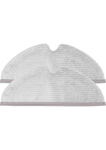 Uyumlu Robot Süpürge Mop Temizleme Bezi, 2'li Set, Gri