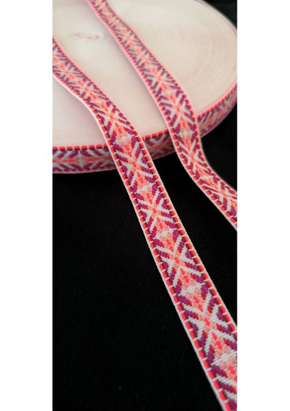 Renkli Etnik Dokuma Şerit ( 1,5 cm )
