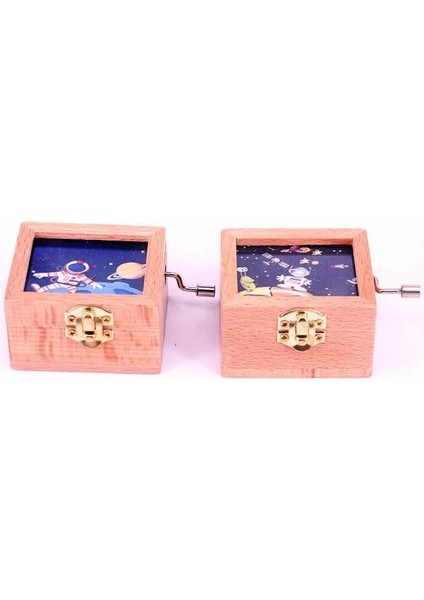 Müzik Kutusu Camlı Uzay Dekoratif Hediyelik fırsatları