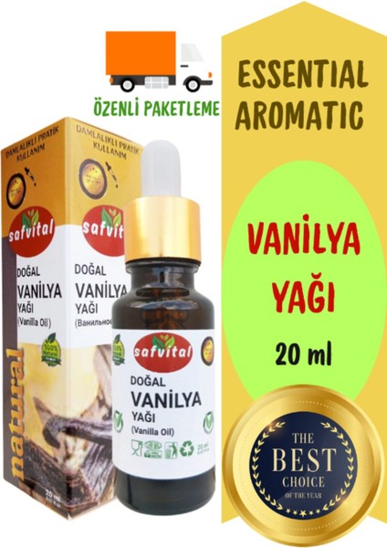 Vanilya Yağı Essentıal Aromatıc 20 ml - Vanılla Essentıal Aromatıc Oıl 20 ml
